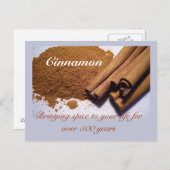 シナモン：あなたの人生にスパイスを加える… ポストカード (正面/裏面)