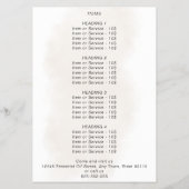 シナモン エッセンシャルオイル 水彩 グリーン チラシ (裏面)