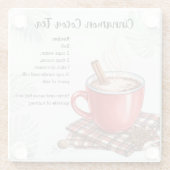 シナモン ココア ティー ガラスコースター (裏面)