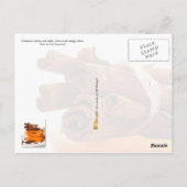 シナモン、スターアニス、クローブ、オレンジスライス ポストカード (裏面)