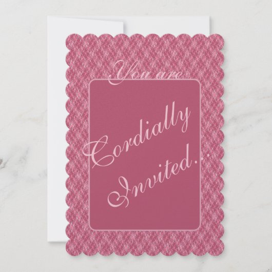 シナモン バレンタイン ご招待 招待状 (正面)