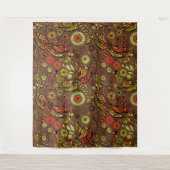 シナモン・ブラウン上のハエ タペストリー (正面)