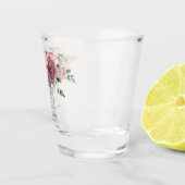 シナモン ローズ ブラッシュ フラワーのウェディング ファヴォリ ショットグラス (右)