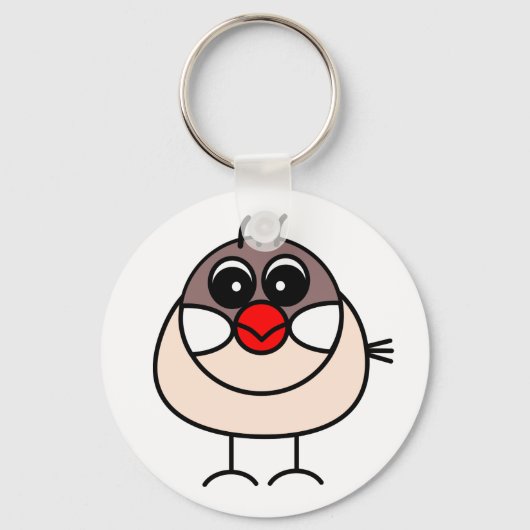 シナモンJavaスズメ キーホルダー (正面)