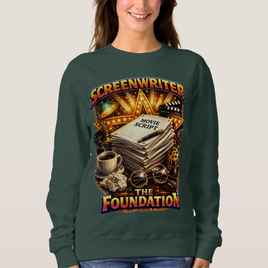 シナリオライター - 映画の基礎 Women's Sweatshirt  スウェットシャツ (正面)