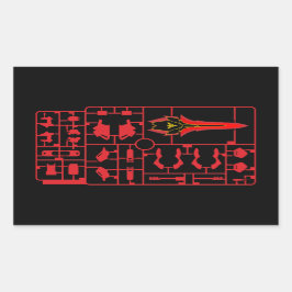 シナンジグンダムガンプラプラモモデルのランナーキットチャー 長方形シール