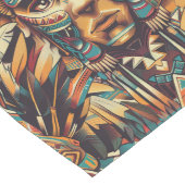 シナ伝統的ン「メソアメリカンモチーフ」タスタイリッシュブル ロングテーブルランナー (コーナー)