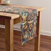 シナ伝統的ン「メソアメリカンモチーフ」タスタイリッシュブル ロングテーブルランナー (インサイチュ)