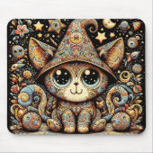 「シナ子猫お洒落:ウィザード」 マウスパッド (正面)