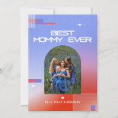 シナ最高のル・モーミー・エバー・マザーの日の写真 シーズンカード (正面)