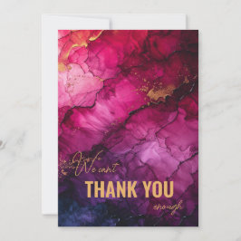 シナ素晴らしルエレガンスマーブルシンフォニー サンキューカード