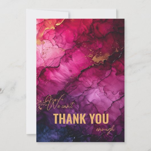 シナ素晴らしルエレガンスマーブルシンフォニー サンキューカード (正面)