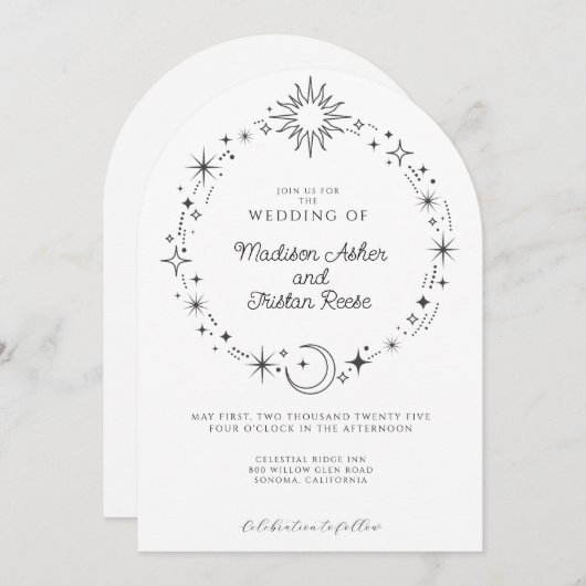 シナ結婚ス 招待状 (正面/裏面)