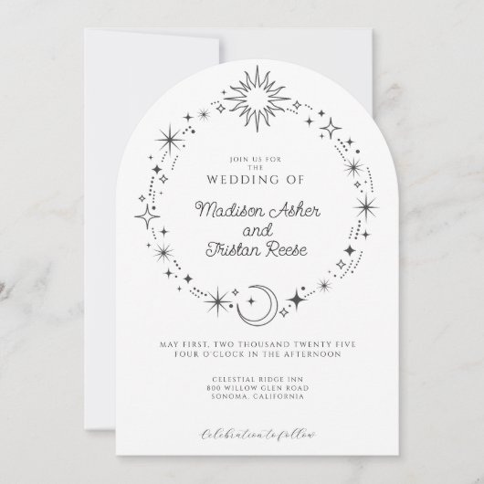 シナ結婚ス 招待状 (正面)