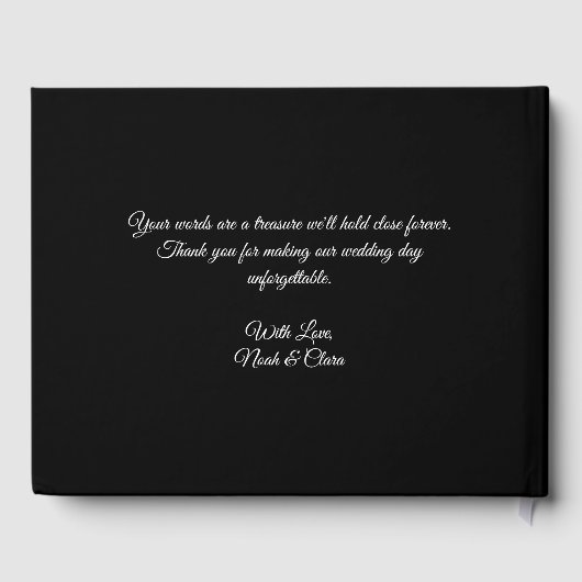 シナ結婚ルの満月と星の夜中 ゲストブック (裏面)