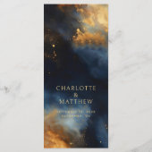 シナ結婚ル抽象芸術ダークブルーゴールデン メニュー (裏面)