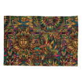 シナ芸術的ン鮮やか「歴史的エンブレム」ピローカ 枕カバー (裏面)