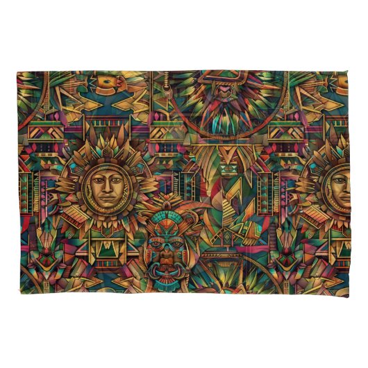 シナ芸術的ン鮮やか「歴史的エンブレム」ピローカ 枕カバー (正面)