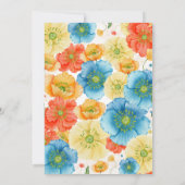 シナ鮮やかルフローラガーデンボホブライダルシャワー 招待状 (裏面)