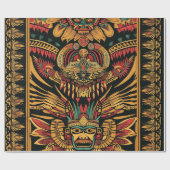 シナ鮮やかンアステカ「夢」マットラッピング紙 ラッピングペーパー (フラット)