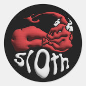 シナ・スロース悪魔に立ち向かえ ラウンドシール (正面)