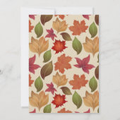 シナ・トバ　新年祝賀会　秋の落ち葉 招待状 (裏面)