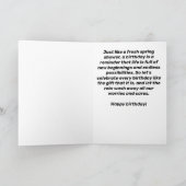 シニアおもしろいカードの誕生日 カード (内部)