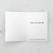 シニアおもしろい男性誕生日グリーティングカード カード (内部)