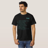 "シニアのテキストコード" オリジナル メンズ Tシャツ (正面フル)