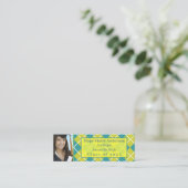 シニアアーガイル写真シニアプロファイルカード スキニー名刺 (スタンド正面)