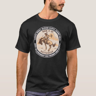 シニアカウガールユーモア 最強のおばあちゃんだけがカウボーイになれる Tシャツ