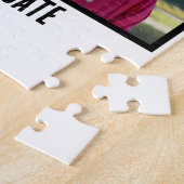 シニアカスタム卒業生のパパ8写真コラージュ ジグソーパズル (側面)