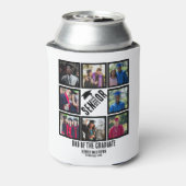 シニアカスタム卒業生のパパ8写真コラージュ 缶クーラー (缶裏面)