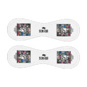 シニアカスタム卒業生のパパ8写真コラージュ 野球ボール (パネル)