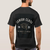 🎓 シニアクラス卒業チームタイポグラフィー 👕 Tシャツ (裏面)