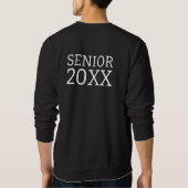 シニアグモダンロエレガントーンをテーマにした卒業 スウェットシャツ (裏面)