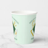 シニアグモダンロエレガントーンをテーマにした卒業 紙コップ (右)