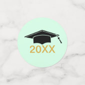 シニアゴモダンンエレガントドブラック コンフェッティ (スモール正面)