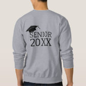 シニアゴモダンンエレガントドブラック スウェットシャツ (裏面)