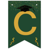 シニアゴモダンンエレガントドブラック バンティングフラッグ (第1の旗)