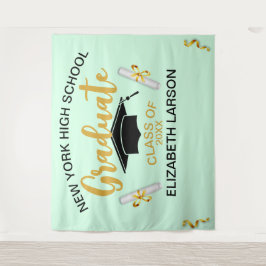 シニアゴモダンンエレガント・ブラック背景 タペストリー