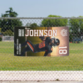 シニアサッカー選手のフォト ホームカミング 横断幕 (インサイチュ)