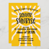 シニアサンライズハイスクールシニアウィーク招待状 招待状 (正面/裏面)
