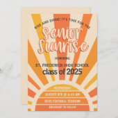 シニアサンライズハイスクールシニアブレックファースト 招待状 (正面/裏面)