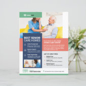 シニアサー気にビスフライヤーテンプレート (スタンド正面)