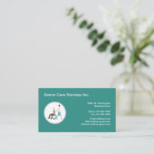 シニアサー気にビスメディカルロゴテンプレート 名刺 (スタンド正面)