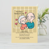 シニアシティズバレンタインデーパーティの招待状 招待状 (スタンド正面)