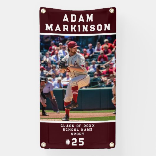 シニアスポーツソフトボール屋外バナー 横断幕 (縦)