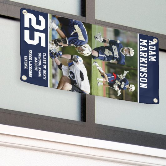 シニアスポーツラクロス屋外バナー 横断幕 (ビルの外側)