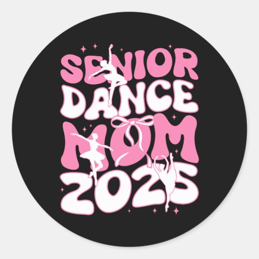 シニアダンスママ2025母日ズ賛美バレエ ラウンドシール (正面)